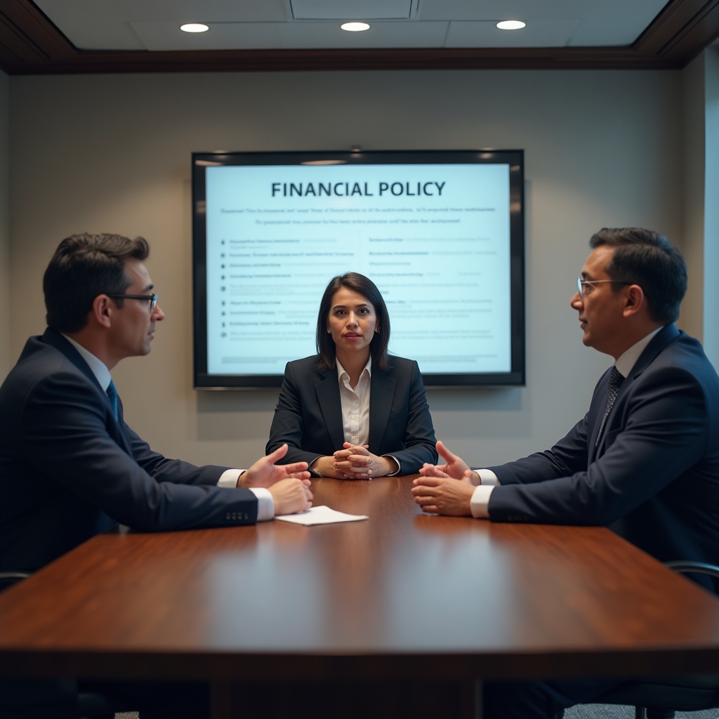 Совет директоров обсуждает финансовую политику компании