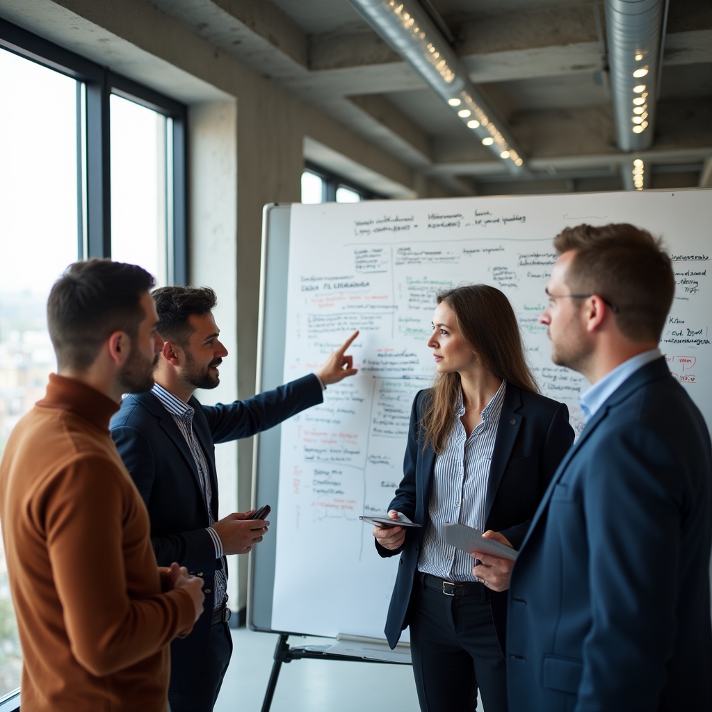 Команда Douantoreurevo проводит рабочую сессию с клиентами